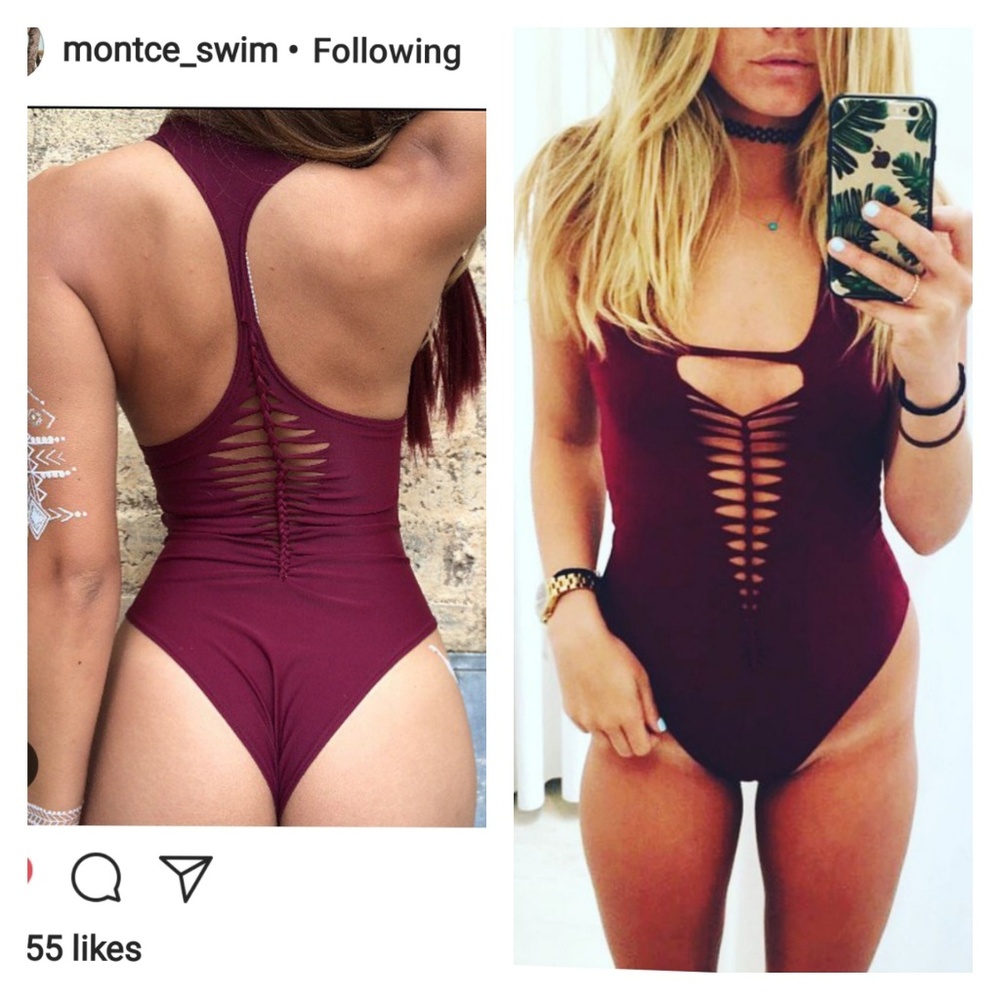 ISO Montce Swim Denise Austin Snip tease one piece